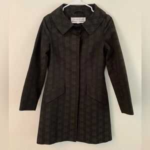 Trina Turk Sz 2 Lightweight Textured Black Blazer Coat New No Tag